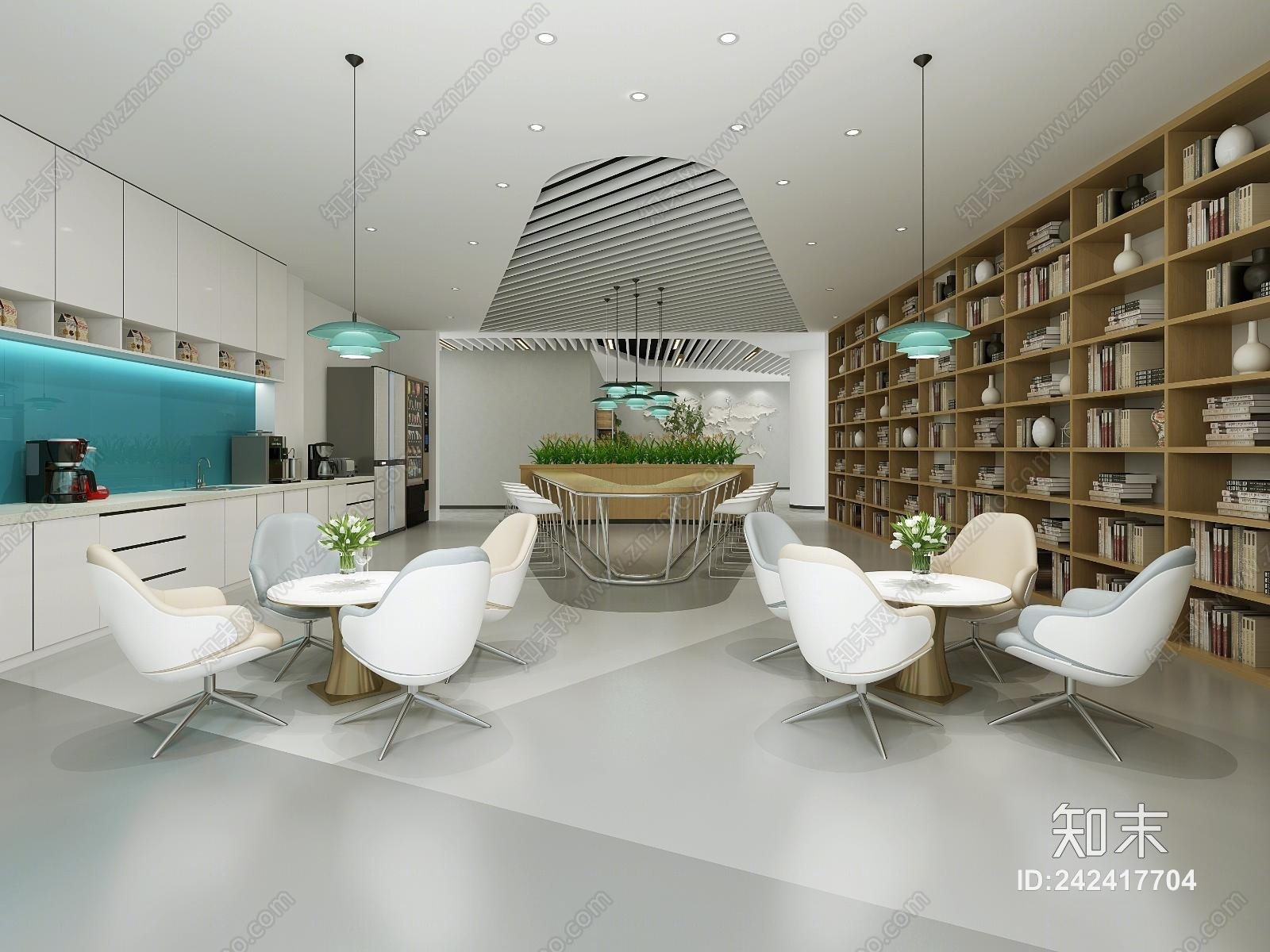 现代办公室3D模型下载【ID:242417704】