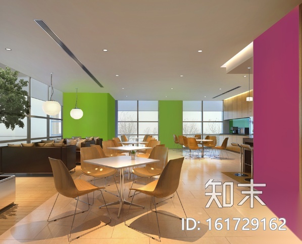 [四川]简洁时尚戴尔办公空间设计施工图（附效果图）cad施工图下载【ID:161729162】