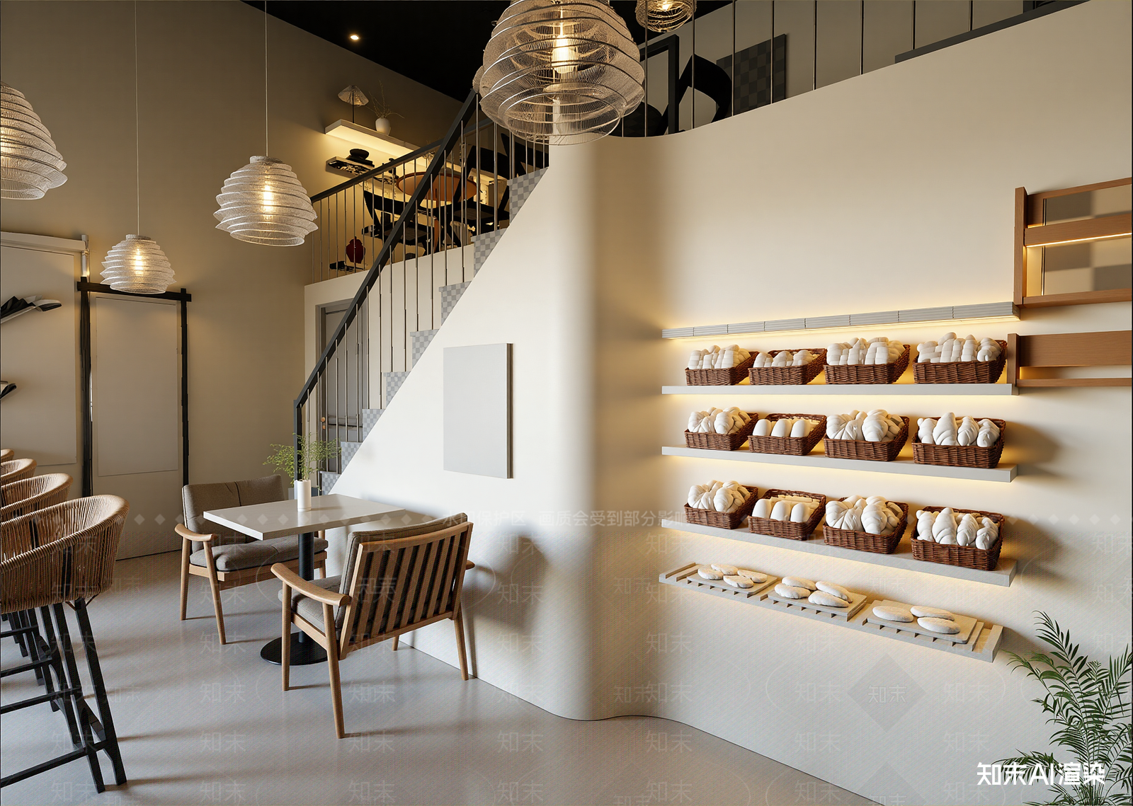 奶油面包店3D模型下载【ID:1214820698】