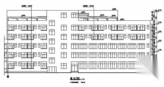 某六层医院门诊及住院楼建筑施工图cad施工图下载【ID:166805162】