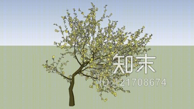 通用3D树型09SU模型下载【ID:121708674】