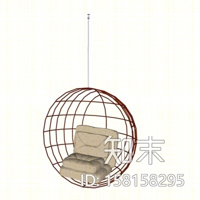 现代吊椅SU模型下载【ID:158158295】