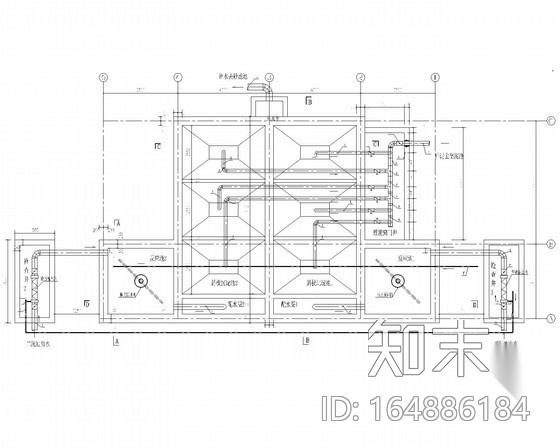 [河南]城镇污水处理厂全套图纸cad施工图下载【ID:164886184】