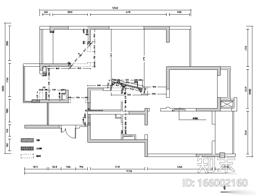 苏州水岸枫情三居室住宅设计施工图（附效果图）cad施工图下载【ID:166002160】