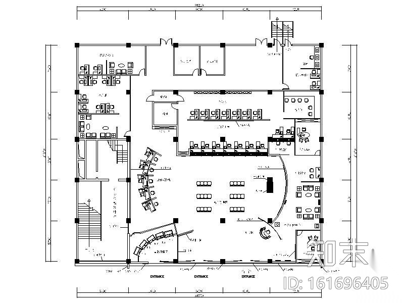 建设银行某支行施工图cad施工图下载【ID:161696405】