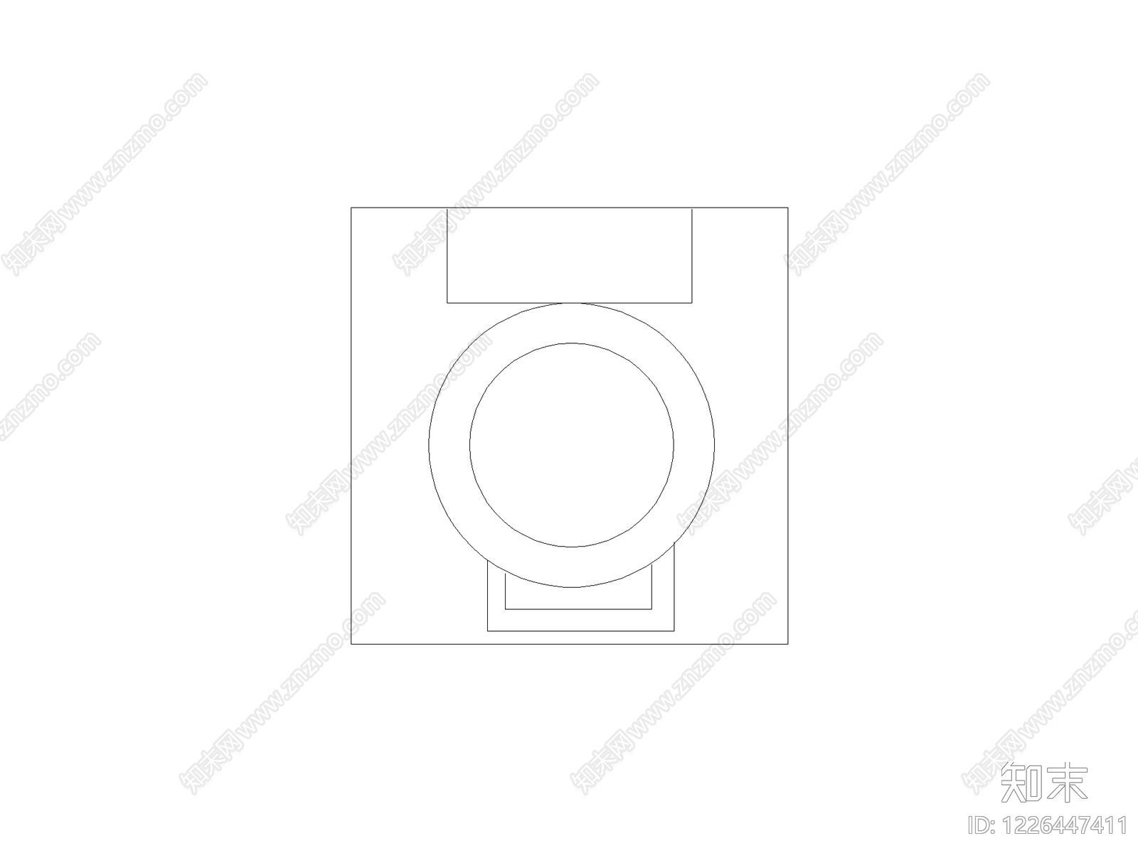 现代开关插座CAD图纸