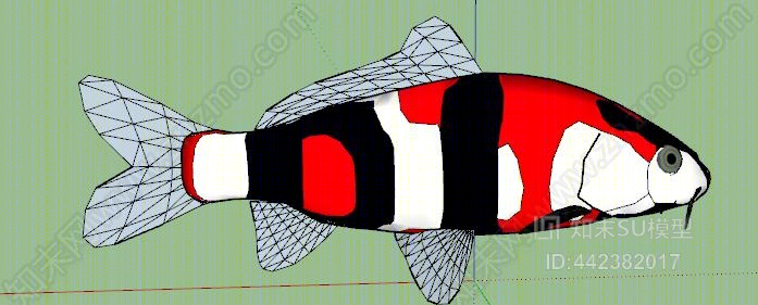锦鲤SU模型下载【ID:442382017】