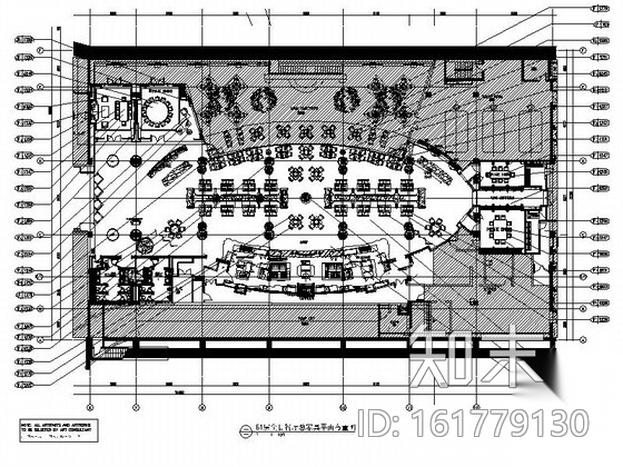 现代经典全日餐厅室内装修施工图施工图下载【ID:161779130】