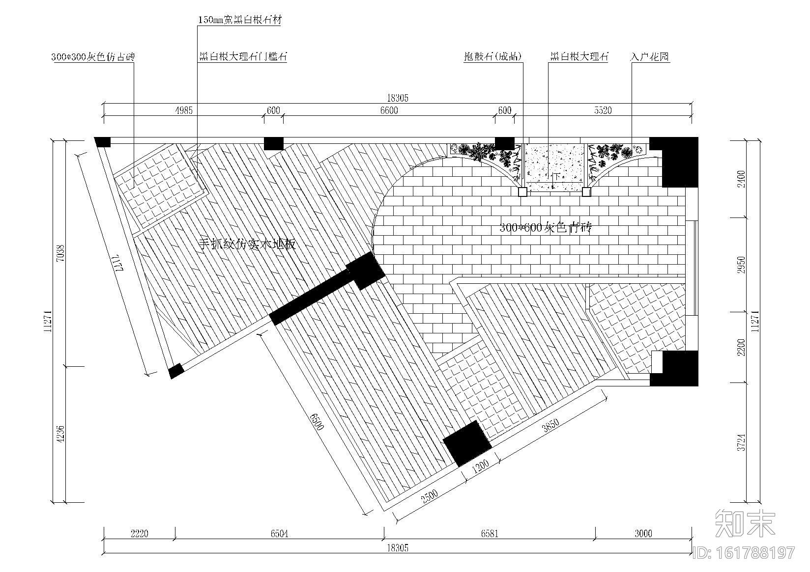 [四川]成都凯歌归茶楼多功能厅施工图+效果cad施工图下载【ID:161788197】