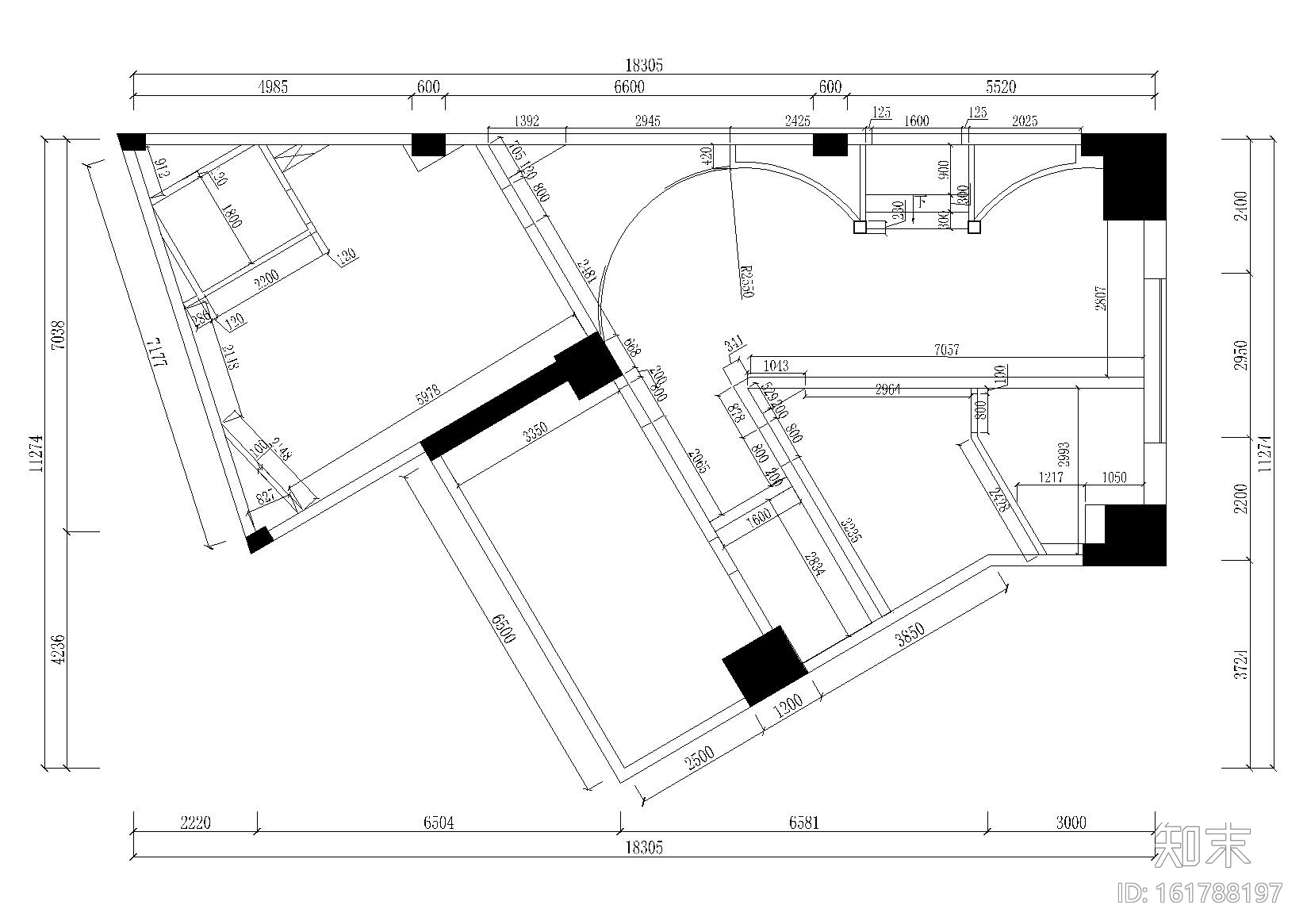 [四川]成都凯歌归茶楼多功能厅施工图+效果cad施工图下载【ID:161788197】