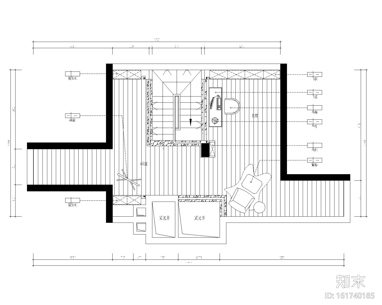 保亿丽景英郡三居室样板房室内装修施工图cad施工图下载【ID:161740185】