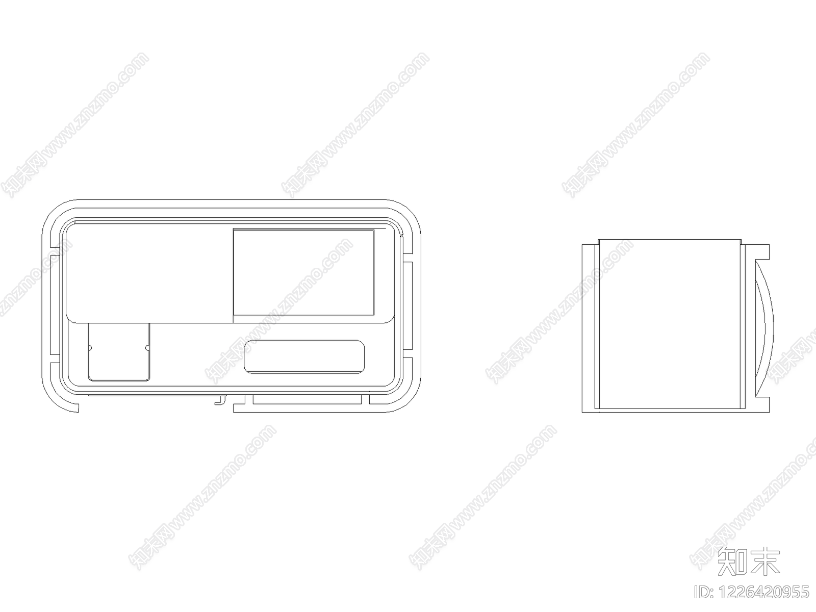 柜子cad施工图下载【ID:1226420955】
