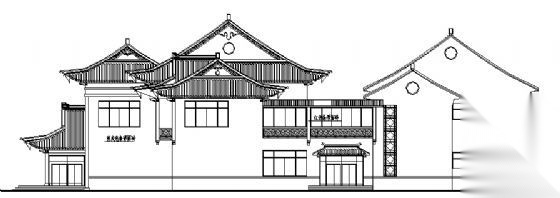 高速公路服务区建筑方案图cad施工图下载【ID:151680110】