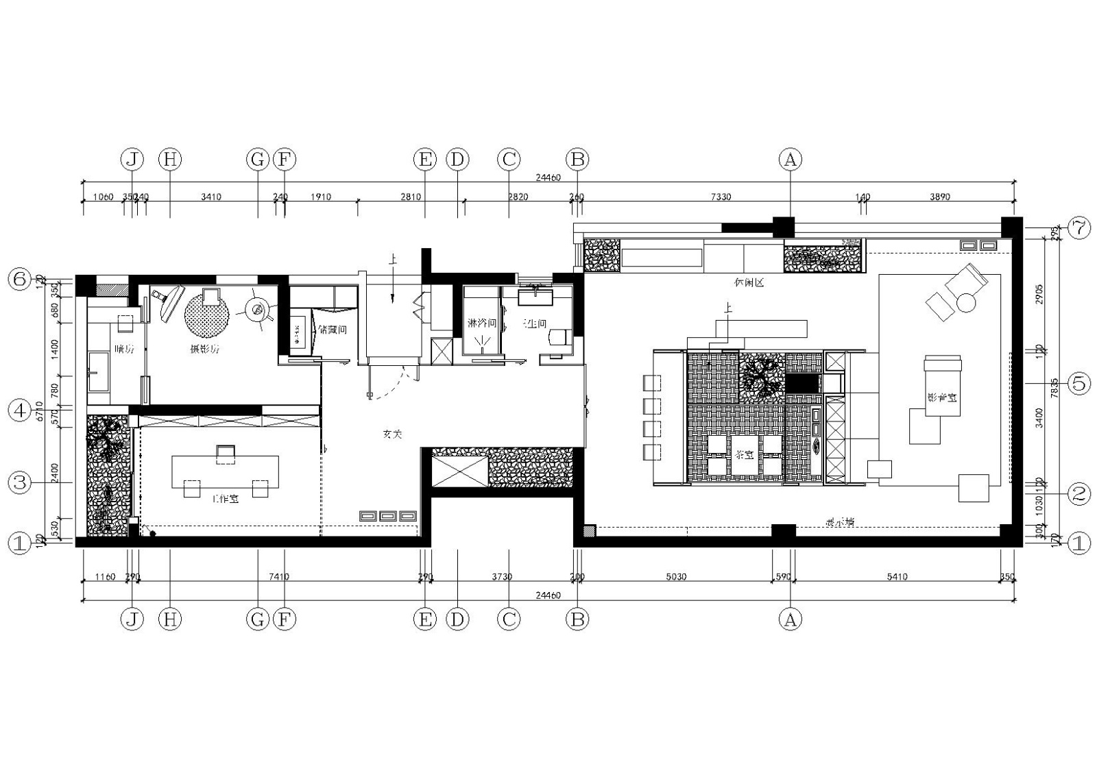 [郑州]APA设计郑州龙湖叠拼别墅施工图施工图下载【ID:160474112】