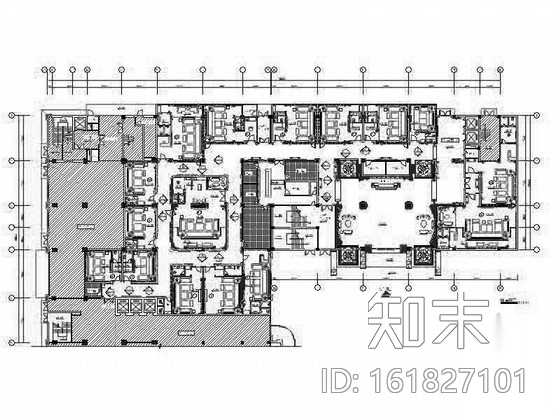 奢华欧式风格国际商务娱乐会所施工图（含效果）cad施工图下载【ID:161827101】