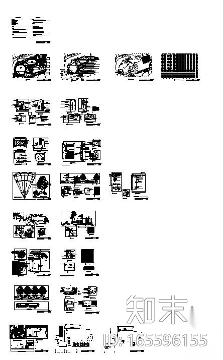 某居住区公共建筑景观设计施工图施工图下载【ID:165596155】