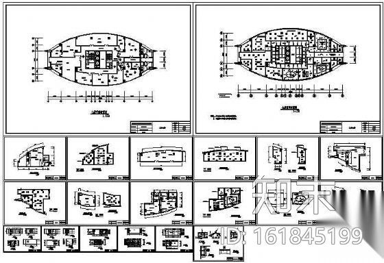 办公楼装饰图cad施工图下载【ID:161845199】