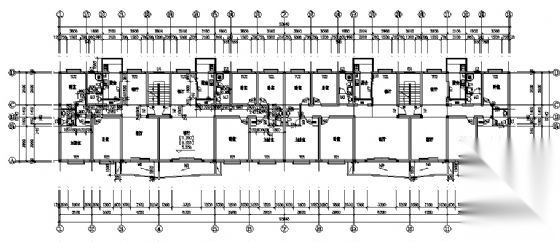 某六层砖混住宅楼建筑施工图cad施工图下载【ID:149573158】