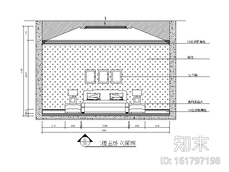 [江苏]500平美式古典别墅设计CAD施工图（含效果图）cad施工图下载【ID:161797198】