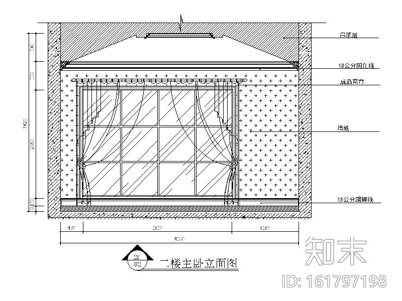 [江苏]500平美式古典别墅设计CAD施工图（含效果图）cad施工图下载【ID:161797198】