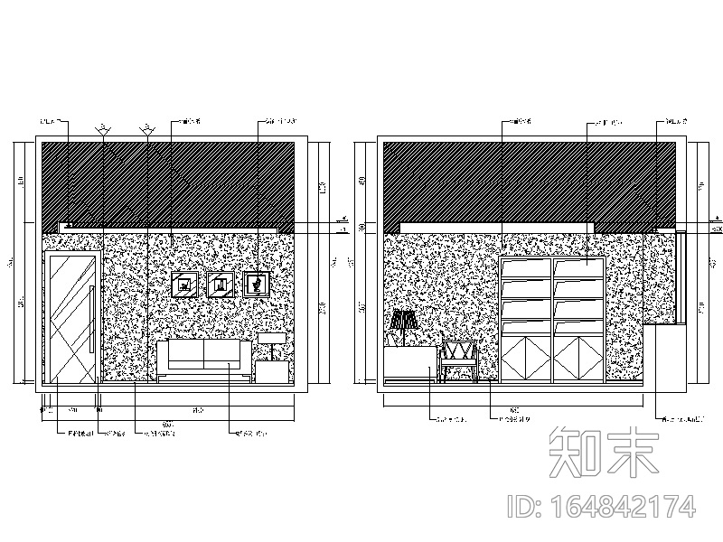 [山东]某有限公司办公室设计施工图（含效果图）cad施工图下载【ID:164842174】