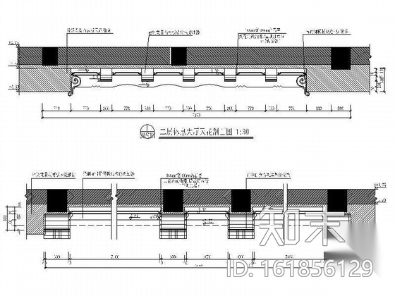 洗浴城休息大厅装修图cad施工图下载【ID:161856129】