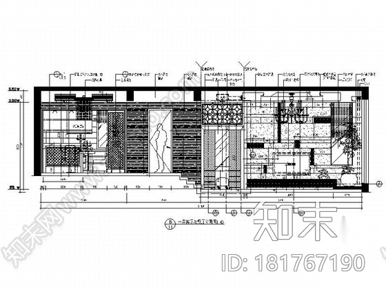 [江苏]时尚现代风格三层别墅室内装修施工图（含效果）cad施工图下载【ID:181767190】