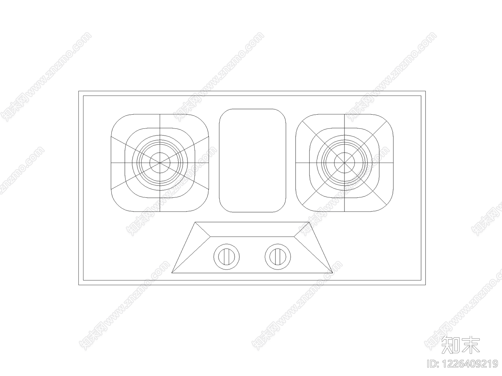 厨房设施cad施工图下载【ID:1226409219】