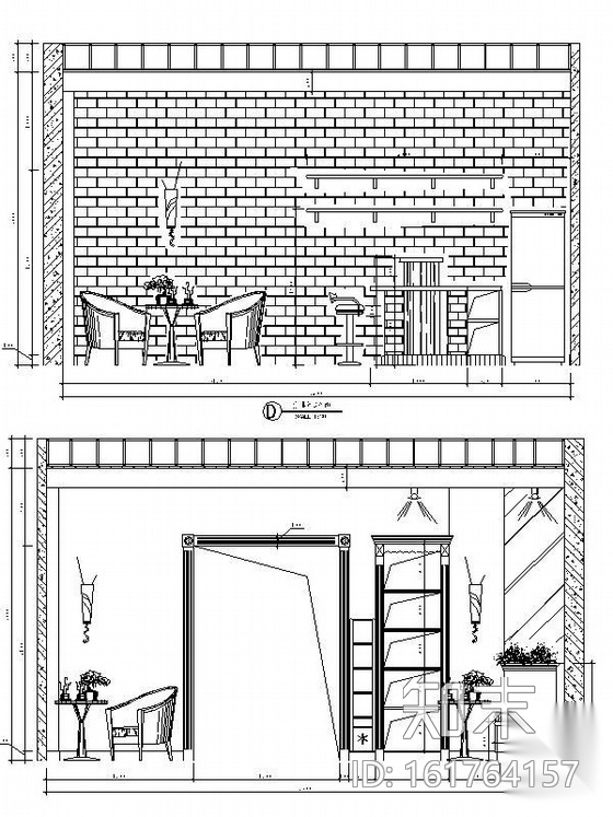 [深圳]英式田园咖啡厅(含实景)cad施工图下载【ID:161764157】