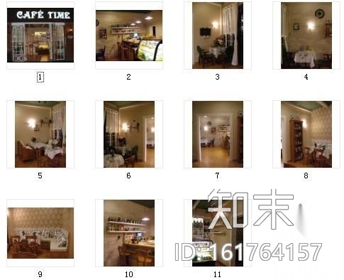 [深圳]英式田园咖啡厅(含实景)cad施工图下载【ID:161764157】