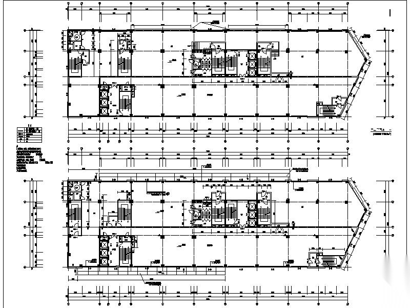 [江苏]市中心现代商业写字楼建筑施工图cad施工图下载【ID:166546157】