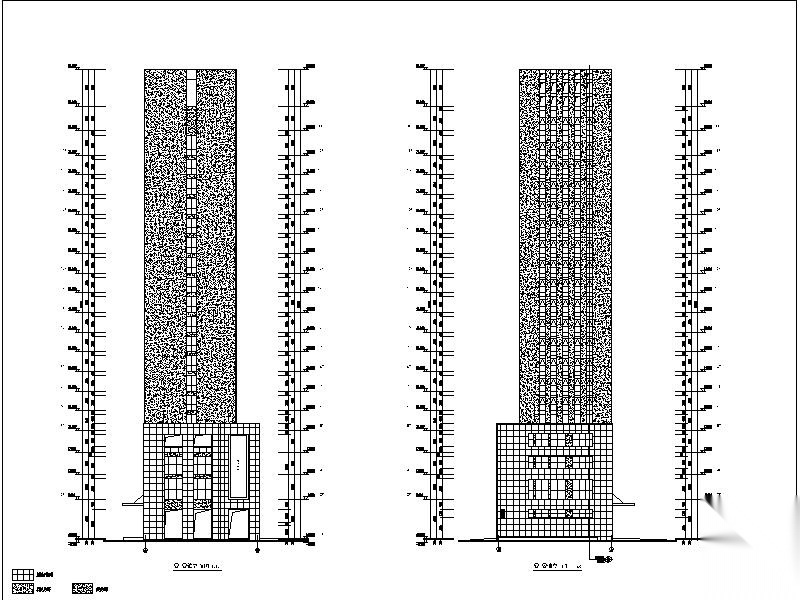 [江苏]市中心现代商业写字楼建筑施工图cad施工图下载【ID:166546157】