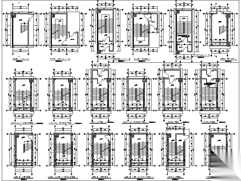 [江苏]市中心现代商业写字楼建筑施工图cad施工图下载【ID:166546157】