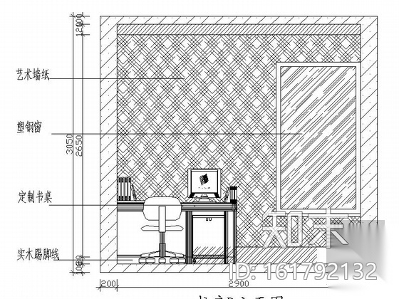 [重庆]房产集团田园三居室样板间装修施工图（含效果）cad施工图下载【ID:161792132】