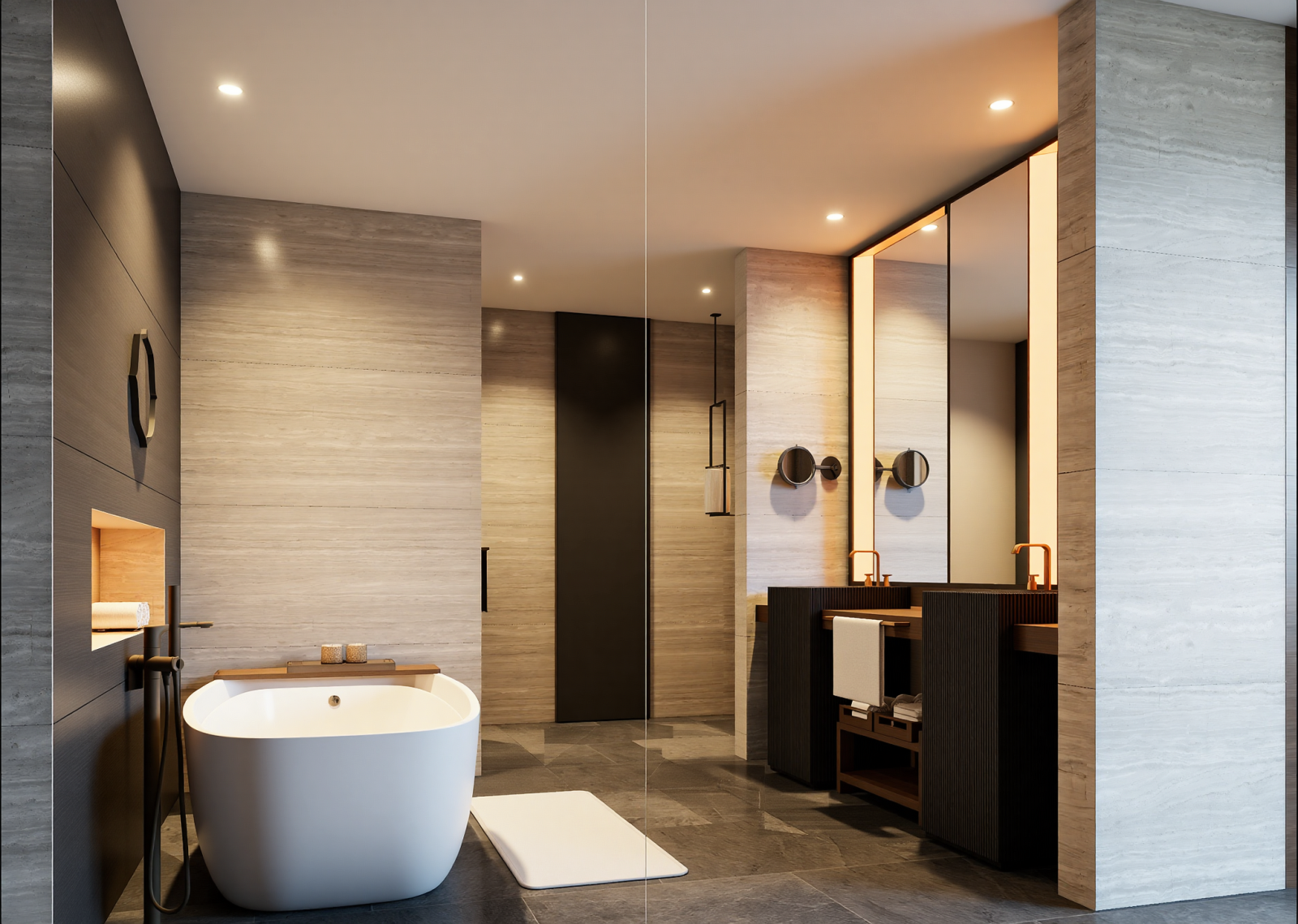 新中式酒店卫生间3D模型下载【ID:1214727490】