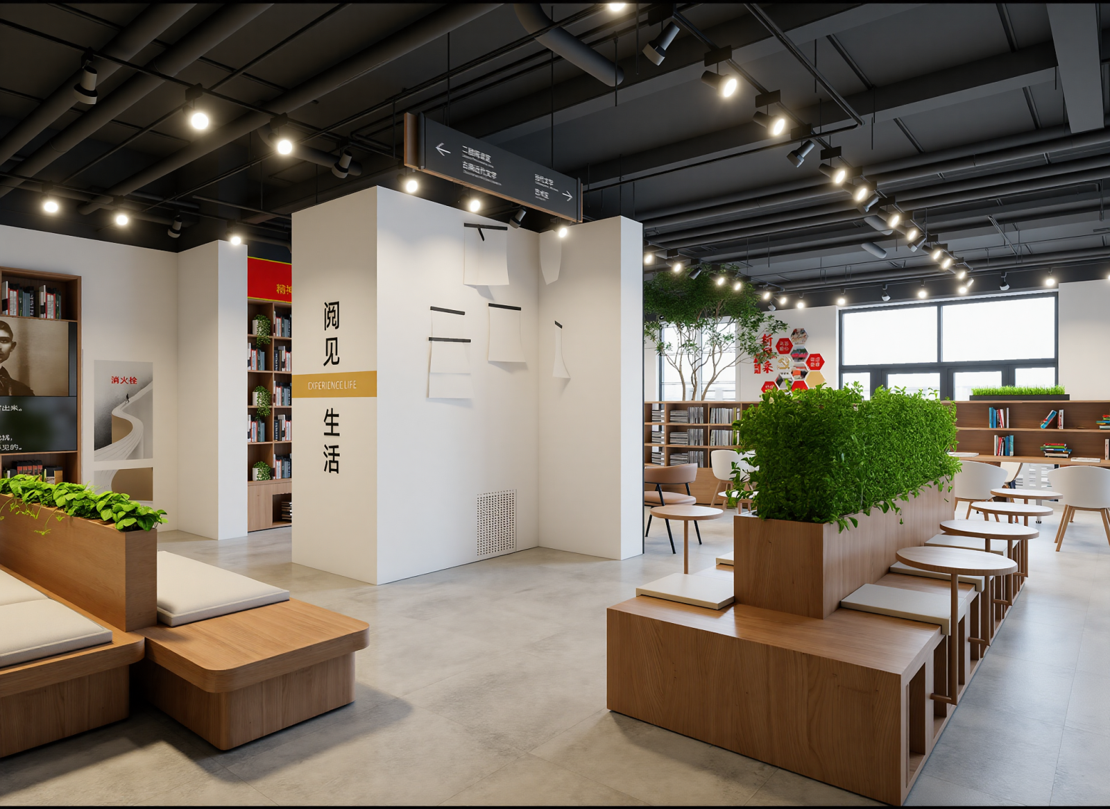 现代企业文化展厅3D模型下载【ID:1215096872】