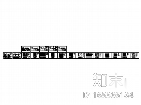 [福建]胡桃及黄金柚系列家具店室内装修图cad施工图下载【ID:165366184】