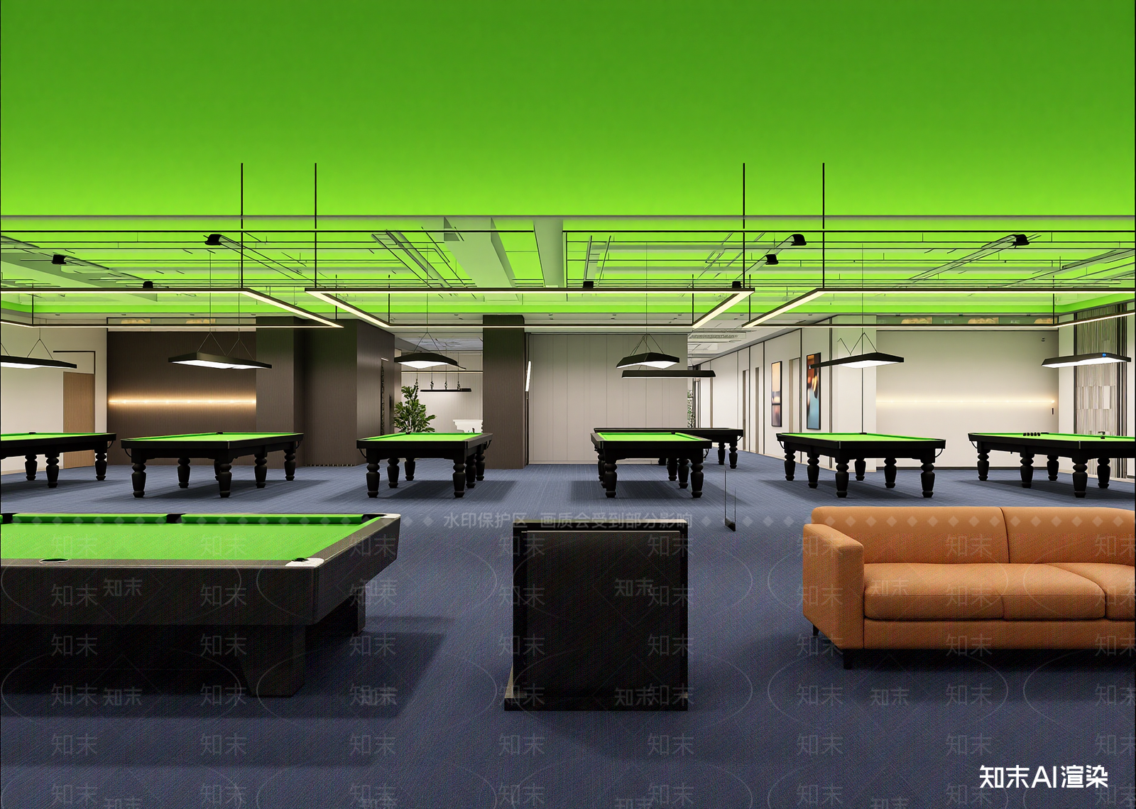 台球室3D模型下载【ID:1213990570】