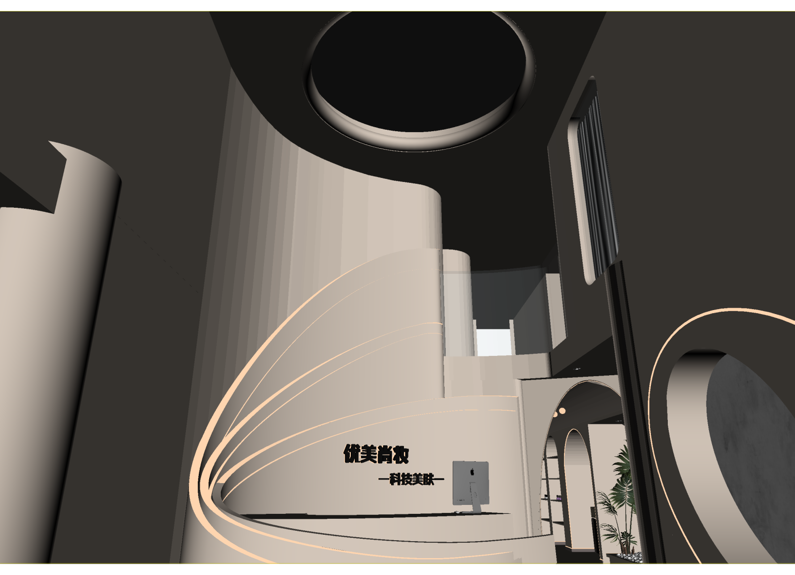 现代科技展厅3D模型下载【ID:1214788196】