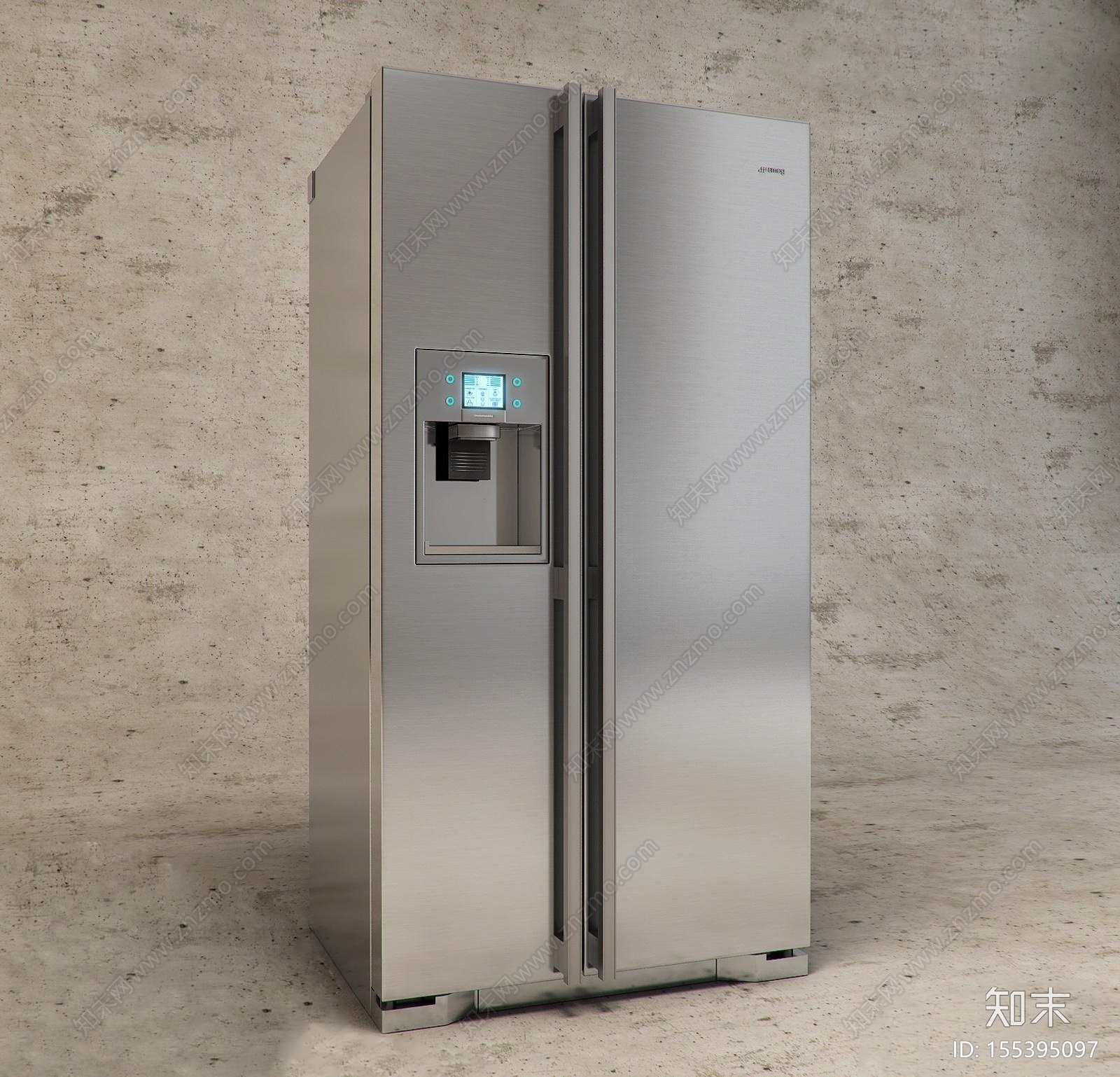 现代冰箱3D模型下载【ID:155395097】