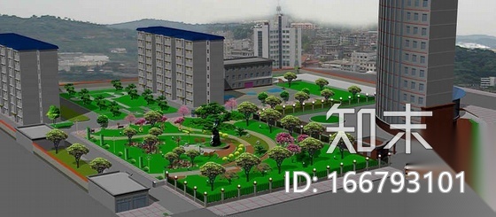 湖北恩施某工商银行大院绿化设计方案图cad施工图下载【ID:166793101】