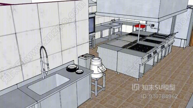工业厨房SU模型下载【ID:930784962】