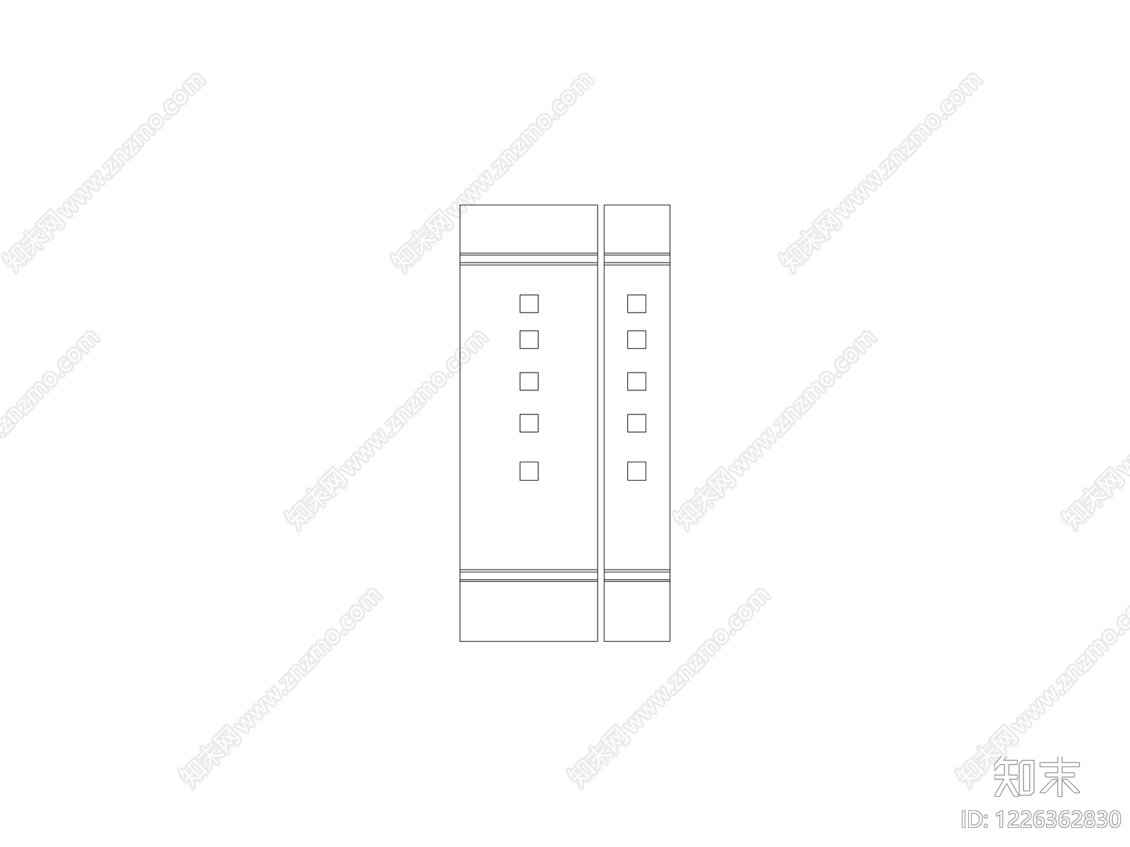 开关插座cad施工图下载【ID:1226362830】