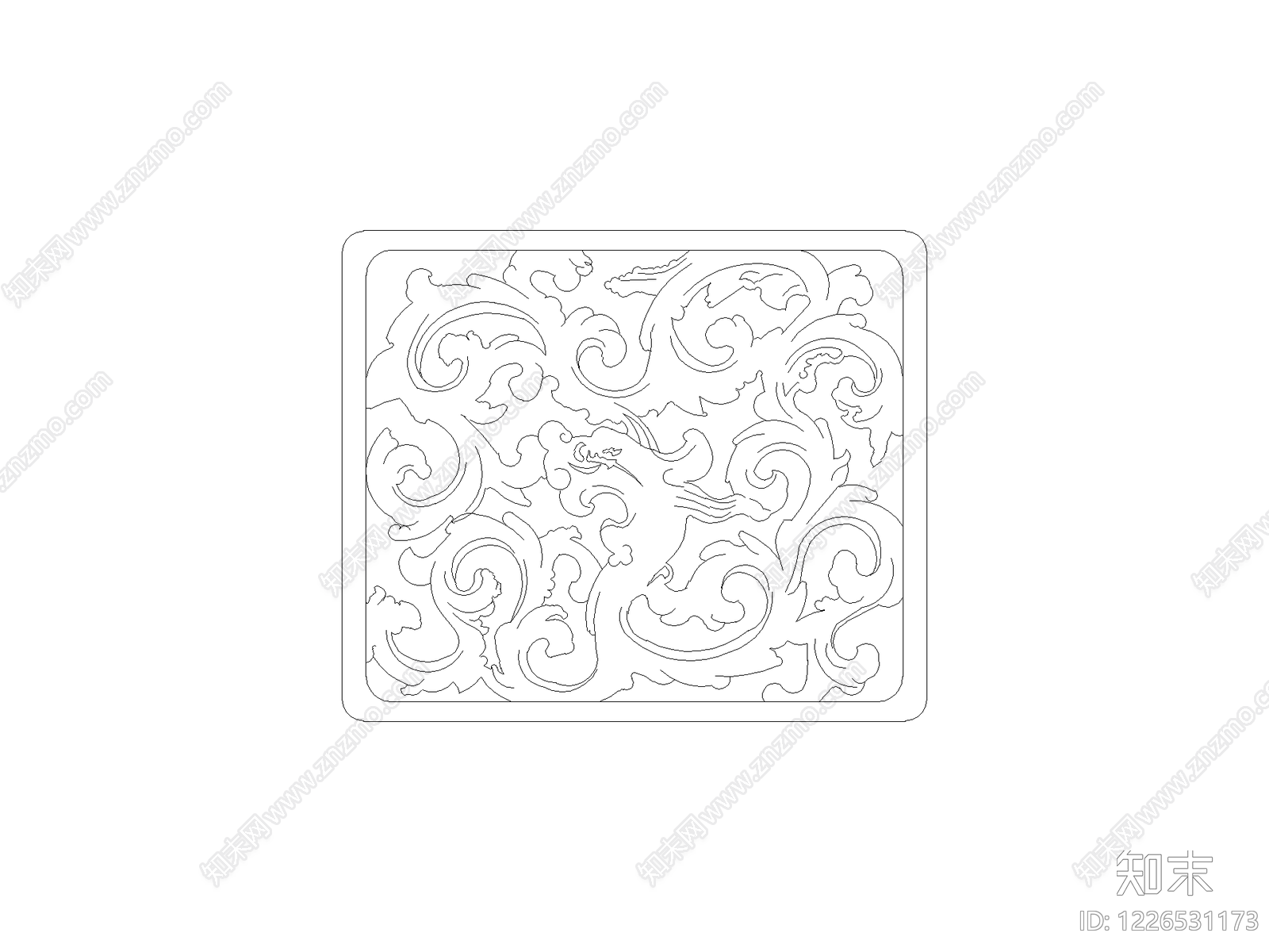 现代填充图案CAD图纸
