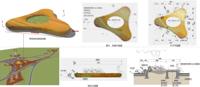 [山东]金滩海岸生态滨海区自然湿地景观规划设计方案cad施工图下载【ID:161014190】