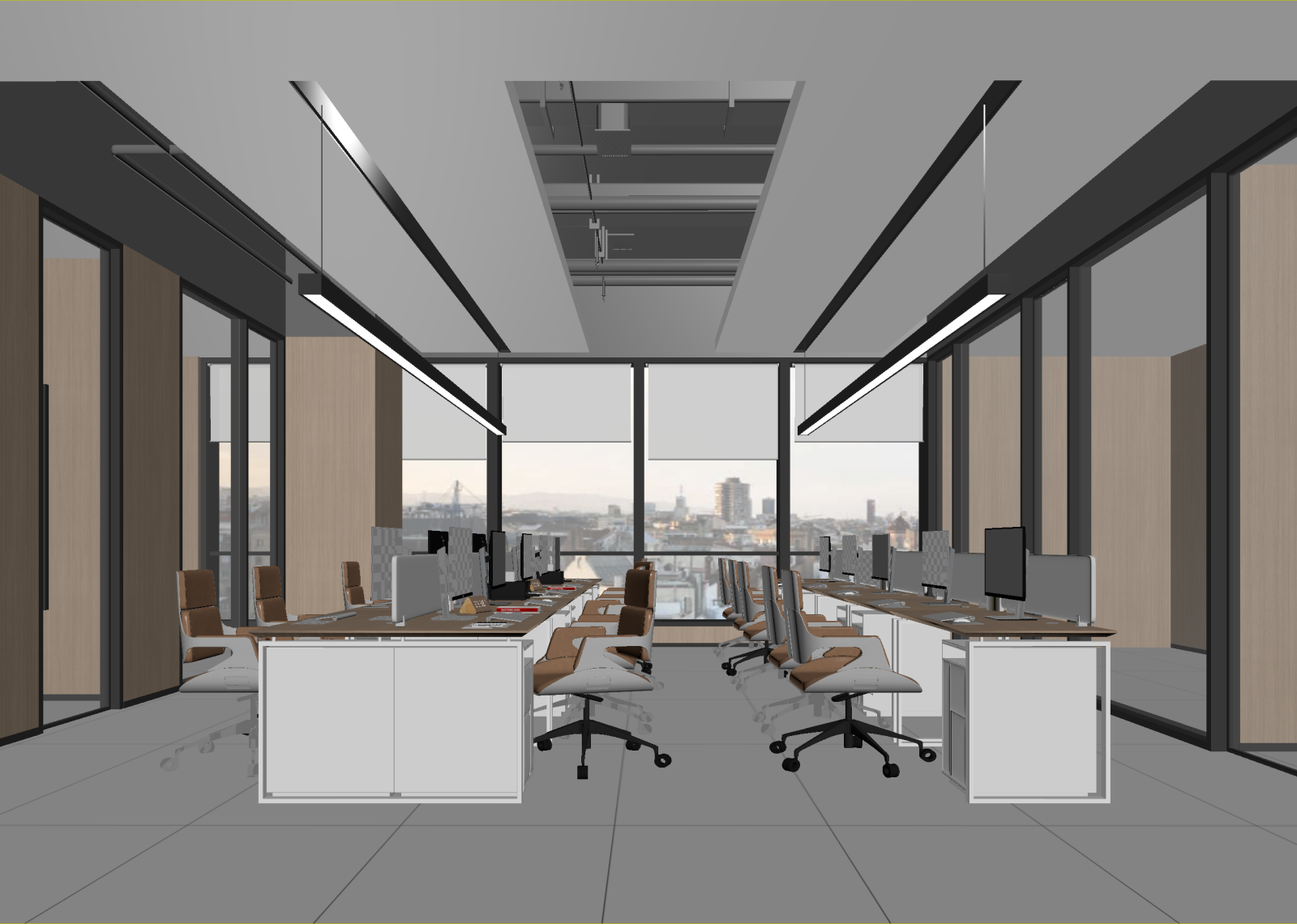 现代办公区3D模型下载【ID:1214747010】