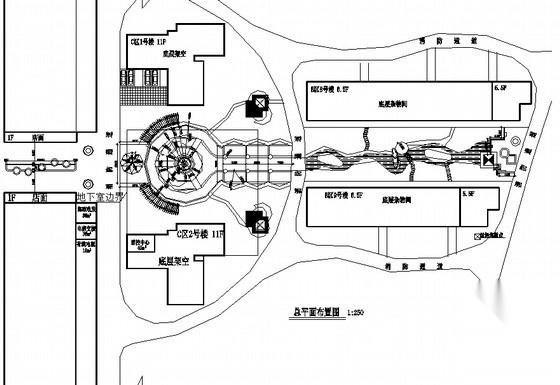 [福建]商住社区入口广场园林景观工程施工图施工图下载【ID:161041177】