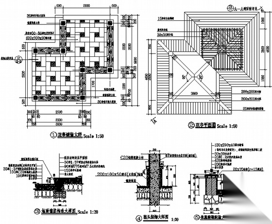 [福建]商住社区入口广场园林景观工程施工图施工图下载【ID:161041177】