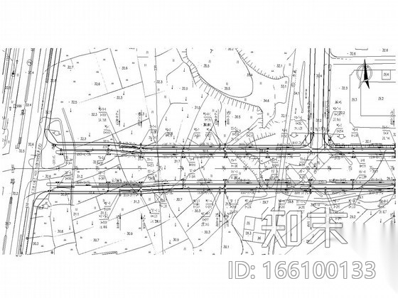 [安徽]800米II级市政道路排水施工图纸（含结构配筋cad施工图下载【ID:166100133】