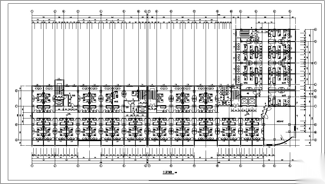 现代高层商住楼建筑设计方案施工图CADcad施工图下载【ID:165625105】